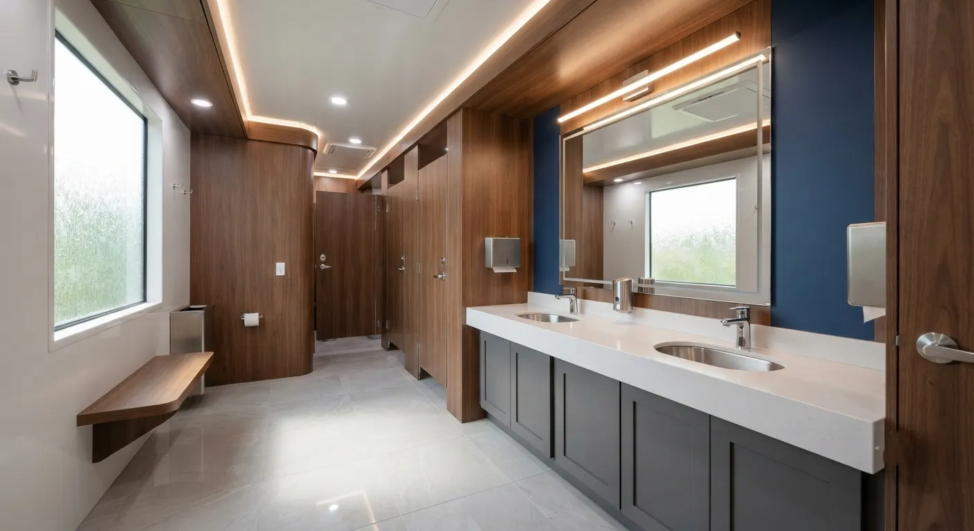 Luxury Restroom Trailer in Omaha, NE